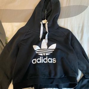 Adidas black and white hoodie